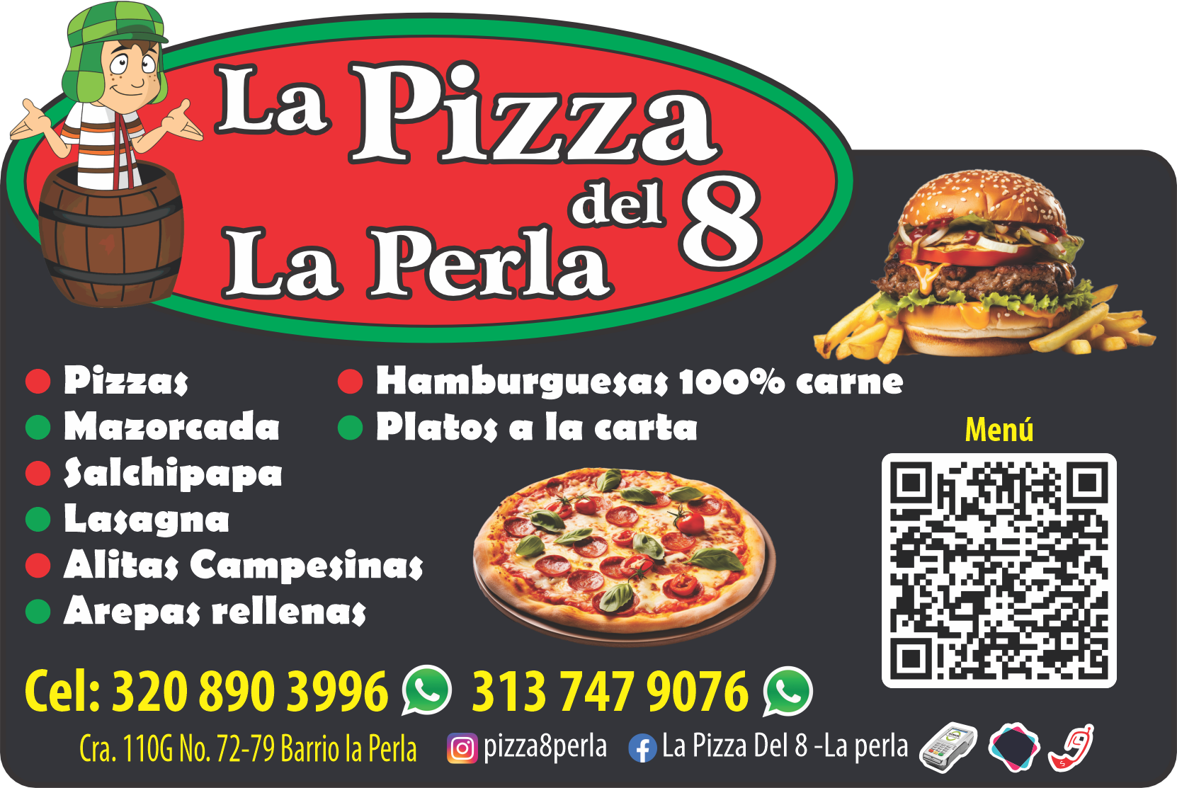 Pizza del 8 La Perla